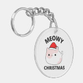 Meowy Kerstmis Sleutelhanger (Voorkant Links)