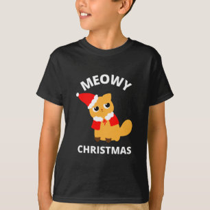 Meowy Kerstmis T-shirt
