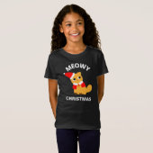Meowy Kerstmis T-shirt (Voorkant volledig)
