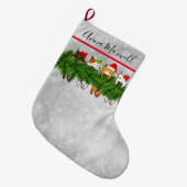 Meowy kerststaart grote kerstsok (Voorkant (Hangend))