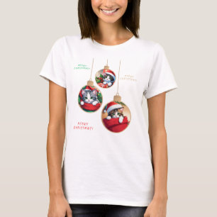"Meowy kerstversiering" T-shirt