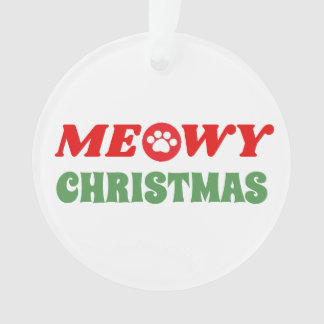 Meowy (Merry) Kerstmis Ornament