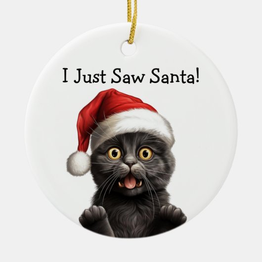 Meowy Noël Chat Ornement (Devant)