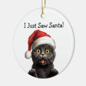 Meowy Noël Chat Ornement (Gauche)