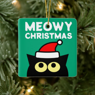 Meowy ornement d'arbre de Noël pour amoureux de le
