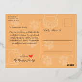 Meowy Xmas Funny Chats Christmas Tree Foil Carte p (Verso)