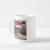 "Meowy Xmas" Mugs de Noël amusants (Devant gauche)