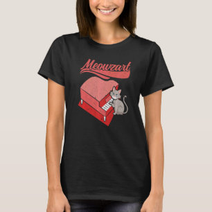 Meowzart Muziekinstrument Muzikant Pianist Kat P T-shirt