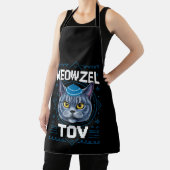 Meowzel Tov Chanoeka Joodse kattenvakantie Schort (Insitu)