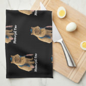 Meowzel Tov Mazel Tov Jewish Chat serviette de cui (Quart Plié)