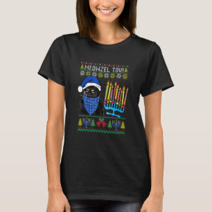Meowzel Tov Ugly Hanukkah Sweater Cat Chanukah Jew T-shirt