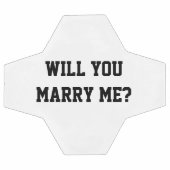 M'épouseras-tu ? Mariage Proposition balle de foot (Plat)