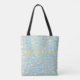 Mer de Coquillages - Sac Personnalisé Bleu Clair
