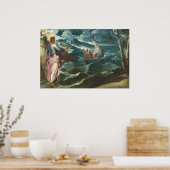 Mer de Galilée - Jacopo Tintoretto Poster d'Art (Cuisine)