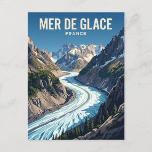 Mer de Glace Frankrijk Briefkaart