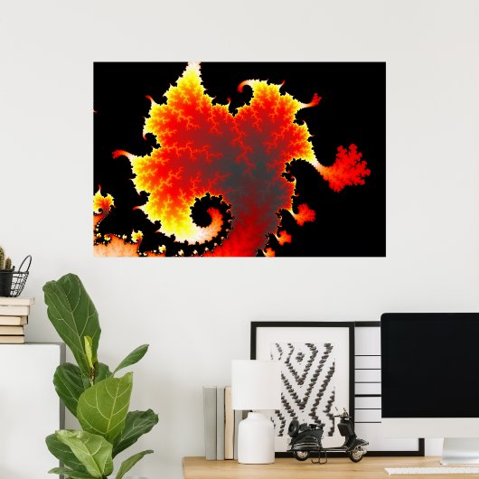 Mer de lave - Poster fracturé (Bureau à domicile)