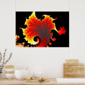 Mer de lave - Poster fracturé (Cuisine)