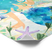 Mer de Mermaid | Boire Comme Un Poster De Poisson (Coin)