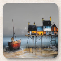 Mer de Whimsical - dessous de verre en plastique d