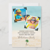 Mer et salutations Noël côtier 3 Cartes photos (Dos)