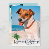 Mer et salutations Noël côtier 3 Cartes photos (Devant / Derrière)