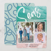 Mer et salutations Ocean Holiday 3 Carte photo (Devant / Derrière)