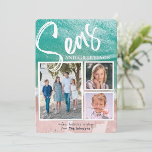 Mer et salutations Ocean Holiday 3 Carte photo