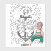 Mer lisse - Bobbies qualifiés - autocollant (Feuille)