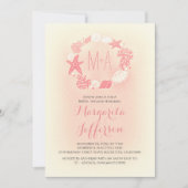 mer mer mer mer mer plage nuptiale invitation douc (Devant)