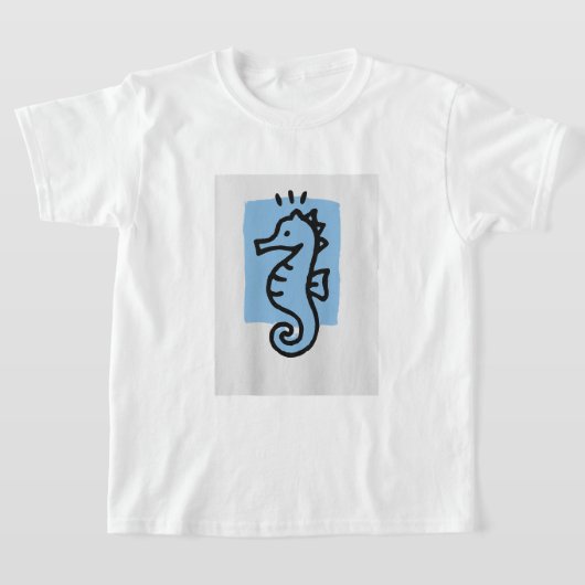 Mer minimaliste cheval Imprimer T-shirt (Poser)