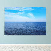 Mer Noire calme Roumanie – Impression de ciel bleu (Insitu (Plancher de Bois))