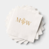 Mer Océan Corail Couple Mariage 2 Initial Monogram (Insitu (empilé))