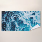 Mer rapide en voilier. Dramatique et image (Serviette de bain)