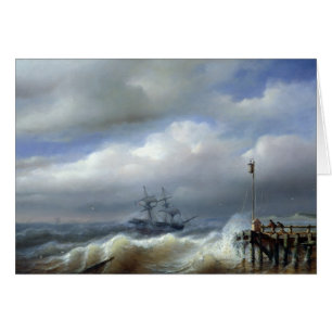 Mer rugueuse dans la tempête, 1846