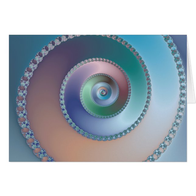 Mer Shell - carte de fractale (Devant horizontal)