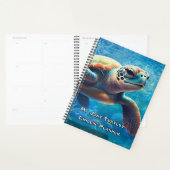 Mer Turtle Mindfulness Planner pour le calme et la (Devant avec enveloppe)