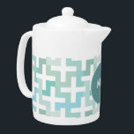 Mer vert géométrique<br><div class="desc">Motif géométrique moderne et design. Montré ici dans les tons vert de mer pour cet aspect totalement chic</div>