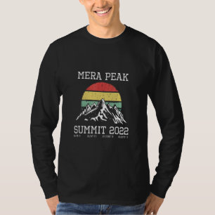 Mera Peak-top beklommen 2022 Wandeltocht Nepal Zon T-shirt