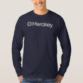 Merakey Logo Navy Long-Sleeve T-Shirt (Voorkant)