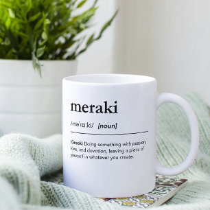 Meraki definitie Grieks inspirerend quote Koffiemok