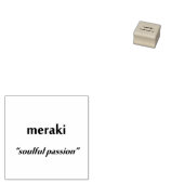 "Meraki" Rubberen stempel (Gestempeld)