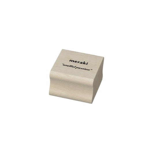 "Meraki" Rubberen stempel (Stempel)
