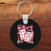 Meranian Dog Red Truck Christmas Tree Santa Ugly X Sleutelhanger (Voorkant)