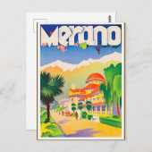 Merano Walk, Italië Briefkaart (Voorkant / Achterkant)