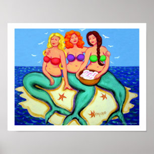 Merbabes - Mermaids hebben alleen maar plezier Poster