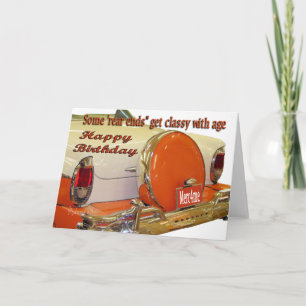 Merc Bday Card-Voeg je woorden toe Kaart