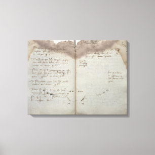 Mercantile documents, letter of acceptation van de canvas afdruk