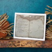 Mercantile documents, letter of acceptation van de fotoplaat (Zijkant)