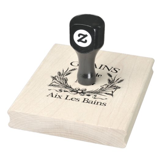 Mercantile Grains, Frans script Rubberstempel (Stempel)