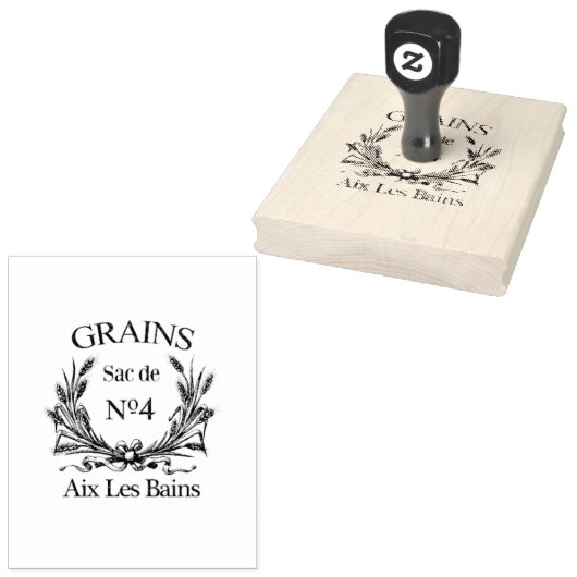 Mercantile Grains, Frans script Rubberstempel (Gestempeld)